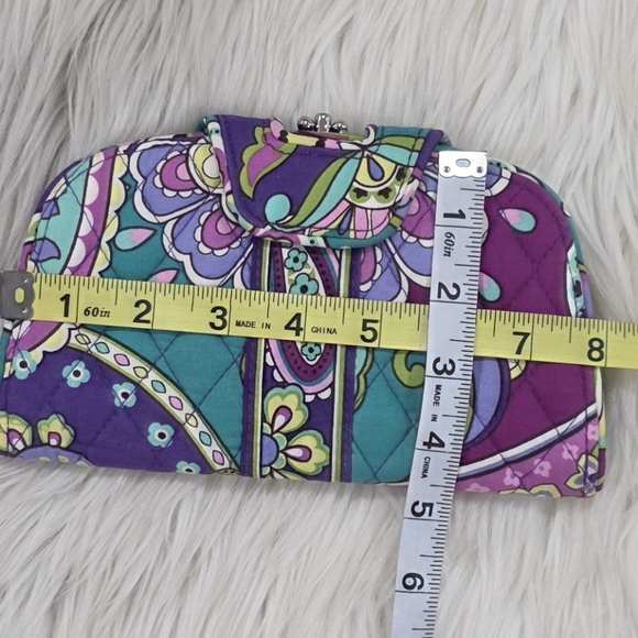 Vera Bradley Heather Kiss N' Snap Wallet New - Picture 4 of 6